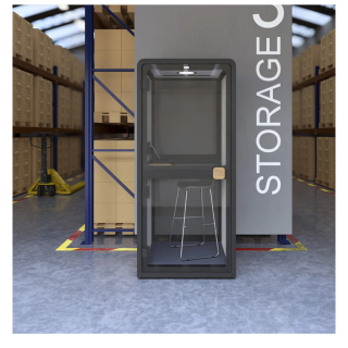 Cabina Individual Zen Box Negro Ofideas - 7