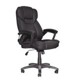 Silla Ergonómica City Cuero Negro Ofideas