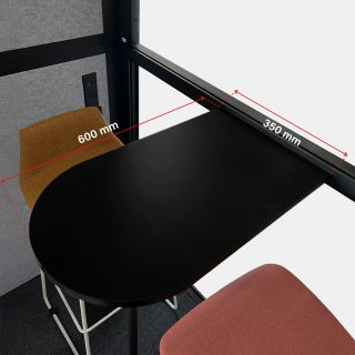 Cabina Duo Zen Box Negro Ofideas - 11
