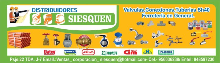 CONECIONES DE AGUA Y TUBERIAS DE PVC