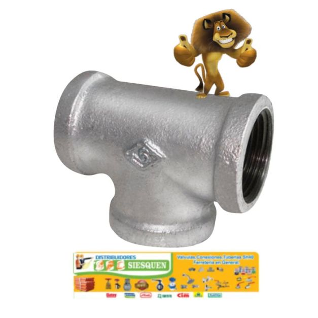 TEE DE FIERRO GALVANIZADO