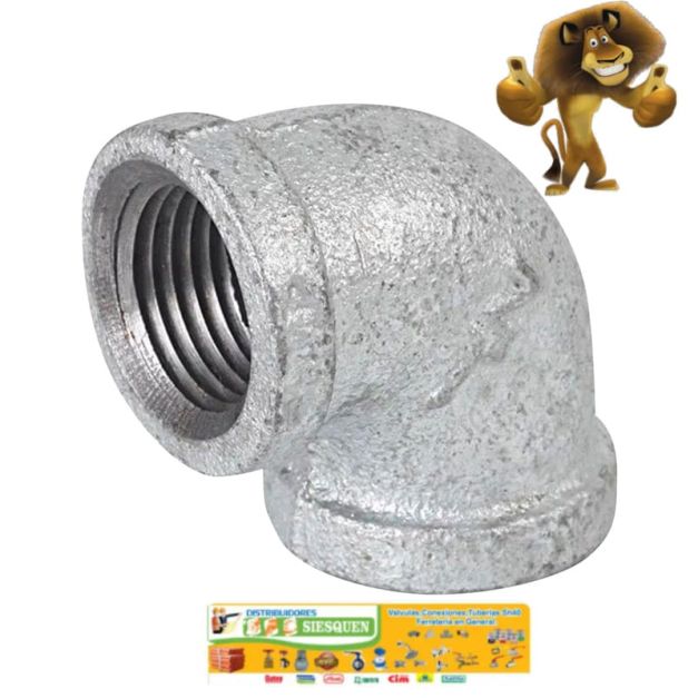 CODOS DE FIERRO GALVANIZADO
