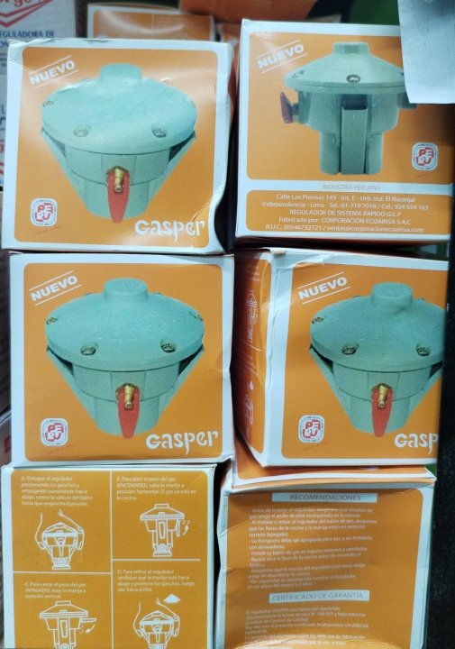 VALVULA GASPER PARA GAS CAJA NARANJA