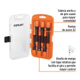 JUEGO CON 6 DESARMADORES DE PRECISIÓN, TRUPER Código: 14202
