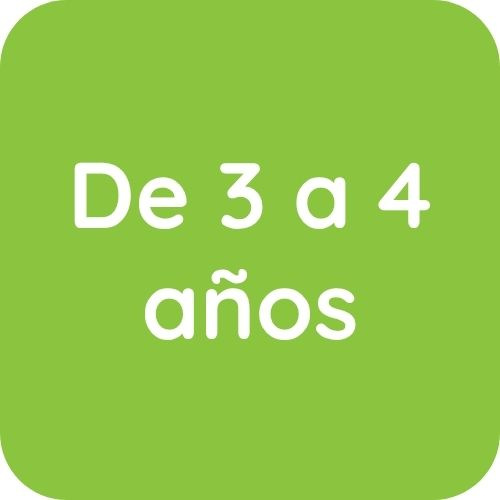 De 3 a 4 años