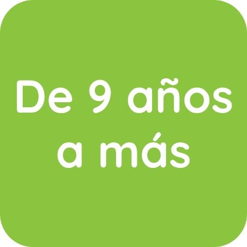 De 9 años a más