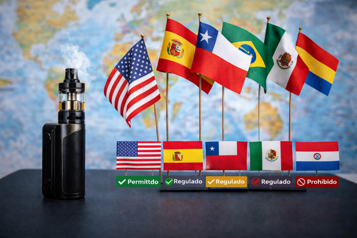 Regulación del vapeo en el mundo: qué países lo permiten y dónde está prohibido